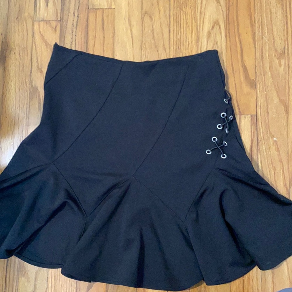 Peplum black skirt